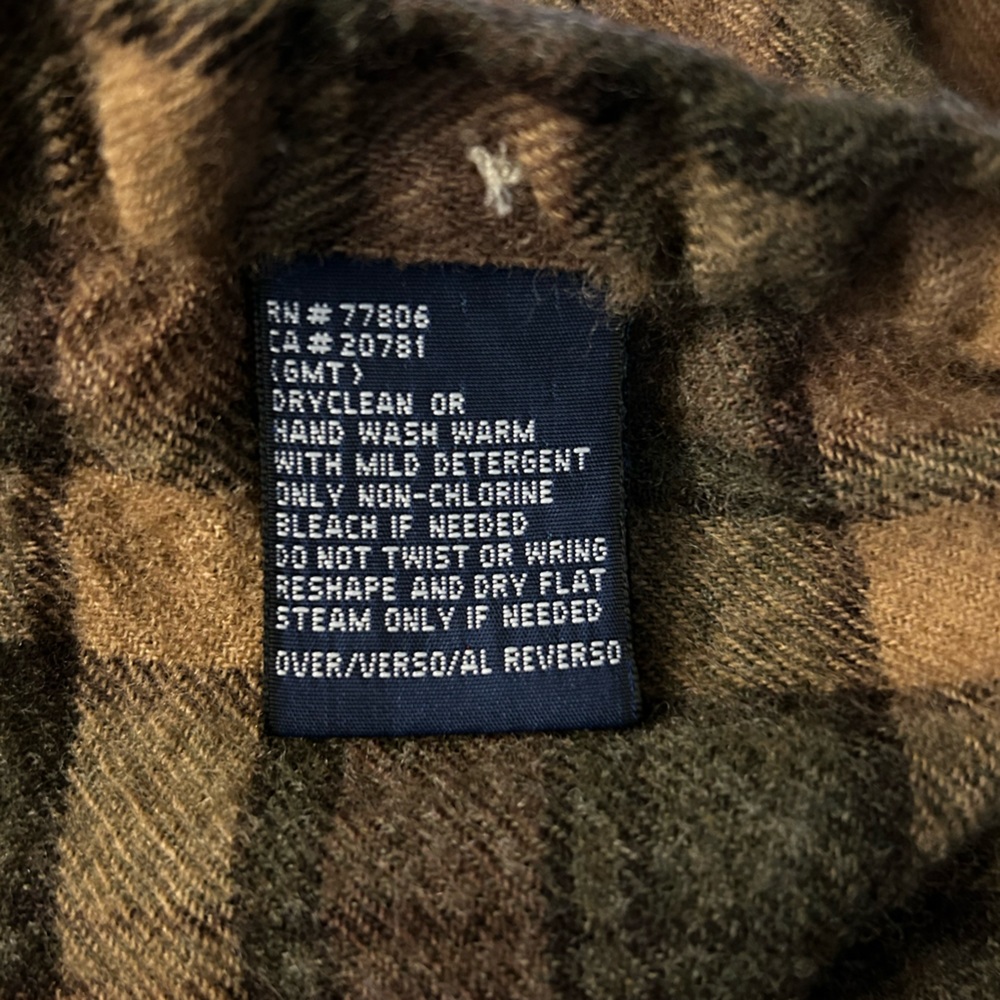 Vintage Tommy Hilfiger Wool Shirt Size Medium - Picture 9 of 10